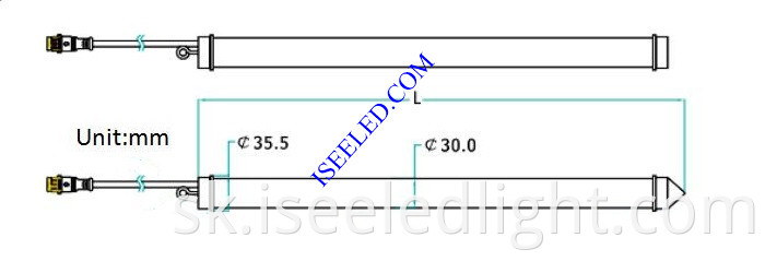 LED 3D Pixel Tube Light Size